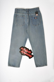 Стильные синие с 4-мя карманами от бренда Dickies джинсы