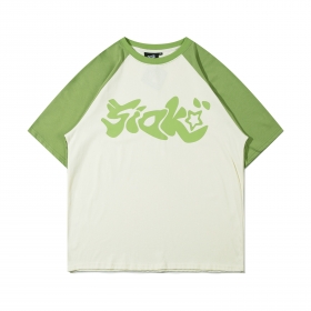 Повседневная зелёная SkatePark оверсайз футболка широкого кроя