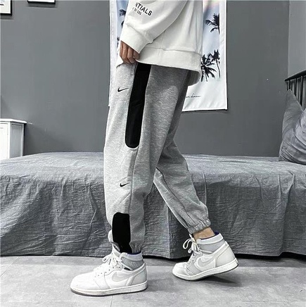 Серо-чёрные спортивки Nike Just do it