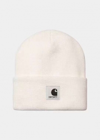 Базовая белая Carhartt шапка защищает от холода и ветра