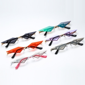 Безрамочные очки оправа в форме молнии доступно шесть цветов