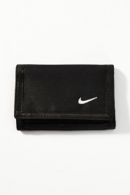 Кошелёк Nike чёрный на липучке с отделением на молнии