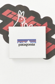 Текстильный серый Patagonia кошелек с фирменной коробкой