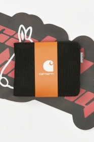 Стильный чёрный бумажник Carhartt с логотипом вельветовый