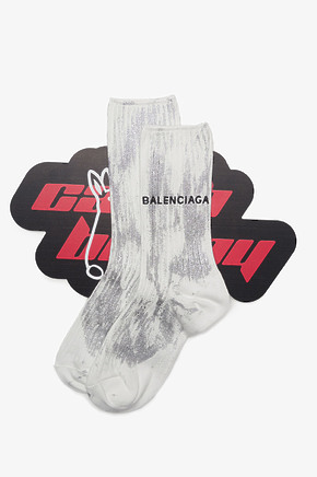 Белые носки с грязным эффектом Balenciaga в наличии