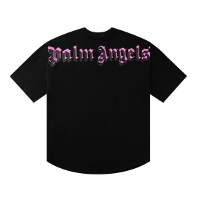 Оверсайз футболка Palm Angels черного цвета с надписью бренда на спине