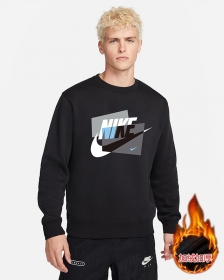 Универсальный от бренда Nike тёплый свитшот в стиле оверсайз