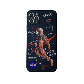 Стильный черный чехол для телефонов iPhone с принтом астронавта