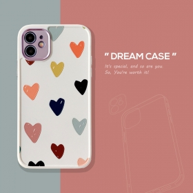От DREAM CASE белый чехол для телефонов iPhone с принтом сердечек