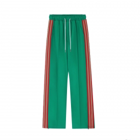 Свободного кроя зеленые штаны SEVERS на эластичном поясе со шнурком