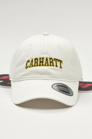 Спортивная белого-цвета хлопковая с лого Carhartt бейсболка