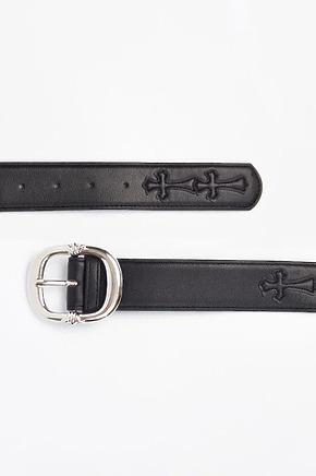Ремень чёрный Chrome hearts в наличии