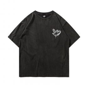 Повседневная чёрного-цвета SkatePark со спущенными рукавами футболка
