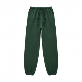 Хлопковые зеленые штаны BE THRIVED свободные с высокой талией
