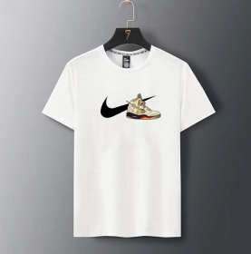 Унисекс белая футболка Nike Air с принтом на груди кроссовки