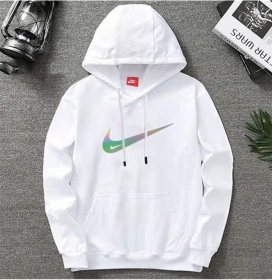 Белый худи Nike Swoosh c голографическим двойным лого