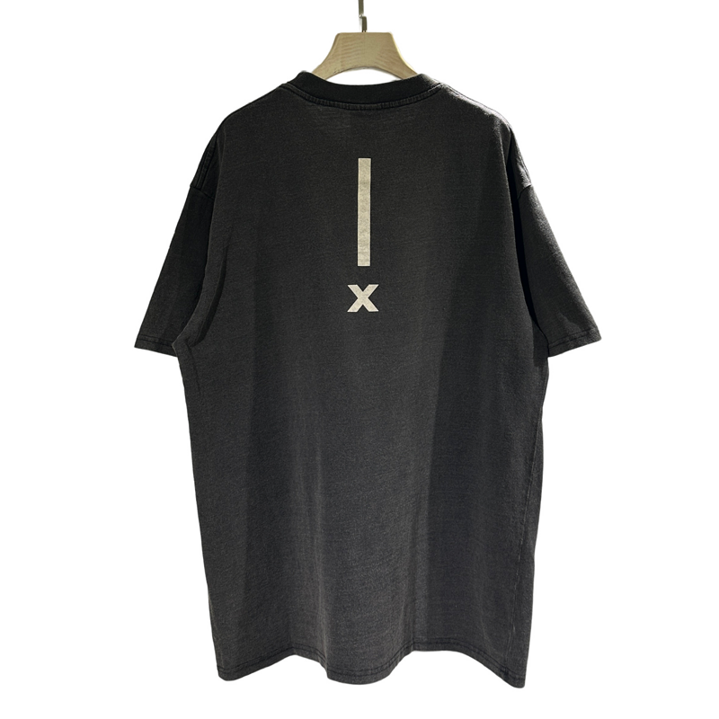 Чёрная оверсайз футболка Saint Michael с принтом ромба с кубиками
