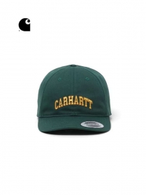Кепка с логотипом Carhartt зелёная выполнена из 100% хлопка