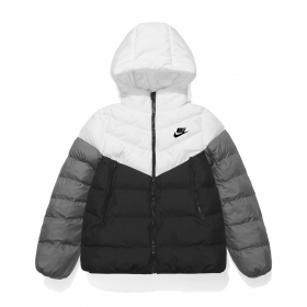 Чёрно-белый Nike Swoosh с капюшоном и классическим лого