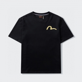 Evisu футболка чёрного-цвета с фирменным логотипом