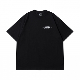 Базовая чёрная CHOIZE футболка крупный принт на спине