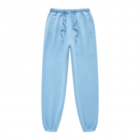 Трендовые голубые штаны BE THRIVED на эластичном поясе с завязками