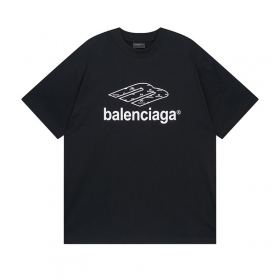 С качественным напечатанным принтом черная футболка Balenciaga