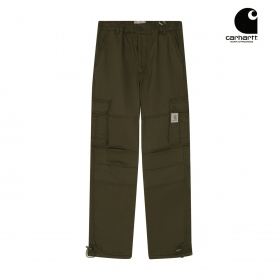 Темно-зеленые хлопковые штаны от бренда Carhartt комфортные в носке