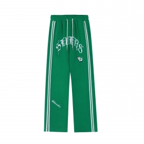 Свободные штаны SEVERS зеленые с удобной высокой посадкой