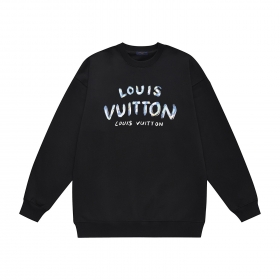 Комфортный свитшот Louis Vuitton из мягких тканей черного цвета