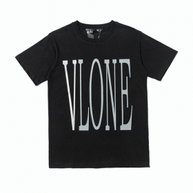 VLONE чёрная со светоотражающим логотипом футболка