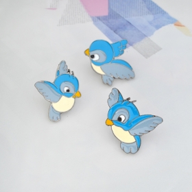 Голубые птички из мультфильма пины в различных позах