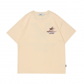 VAMTAC футболка с лого на груди и спине персиковый цвет