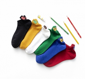 Стильные с принтом "M&M's" носки в ярких расцветках