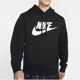 Nike износостойкое худи черного цвета с удобным капюшоном