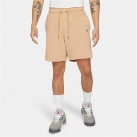 Бежевые хлопковые шорты от бренда Nike с карманами