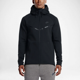 Зип худи Nike Tech fleece чёрного цвета