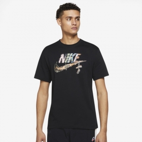 Универсальная чёрная Nike с коротким рукавом футболка