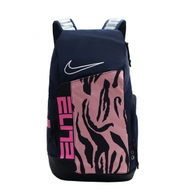 Рюкзак темно-синего цвета Nike с розовым принтом и надписью