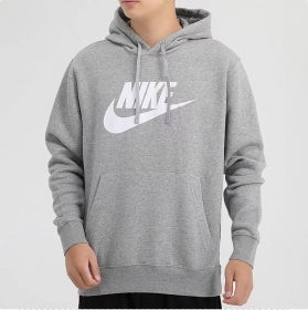 Качественное серого цвета Nike худи модель унисекс