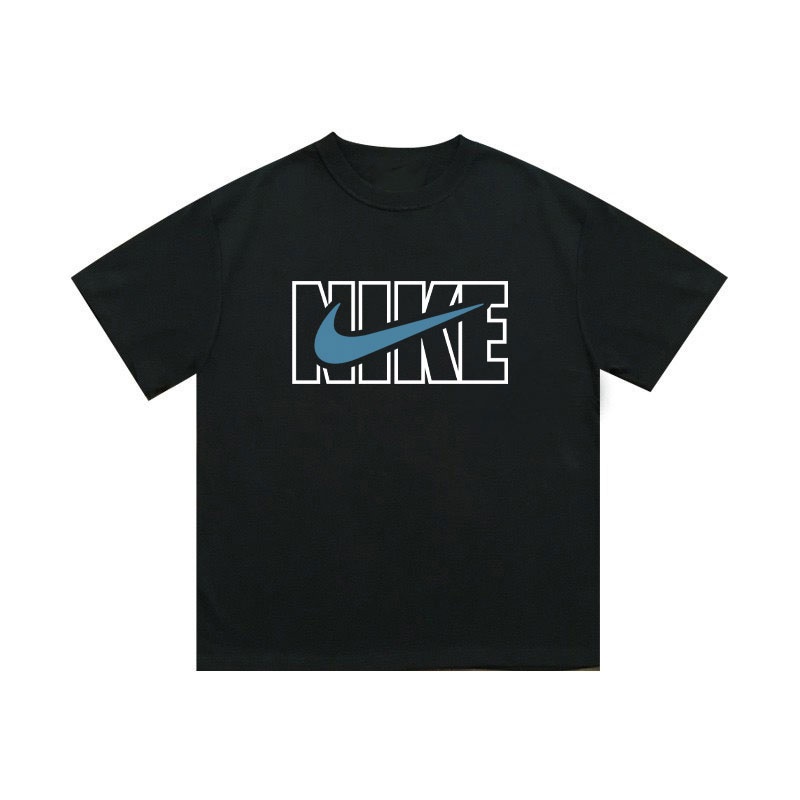 100% хлопковая Nike чёрная футболка с логотипом на груди