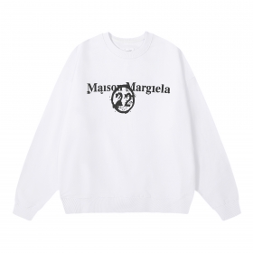 Унисекс белый свитшот Maison Margiela свободного кроя комфортный
