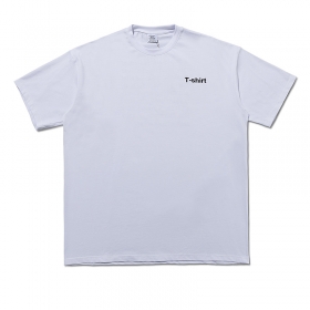 Базовая белая хлопковая футболка VETEMENTS WEAR с текстом на спине