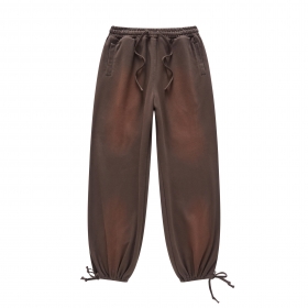 Свободные коричневы штаны с переходом цвета от BE THRIVED практичные