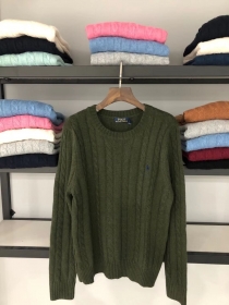 Легкий и мягкий свитер зеленого цвета Polo Ralph Lauren