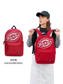 Красный с логотипом бренда Dickies рюкзак с боковыми карманами