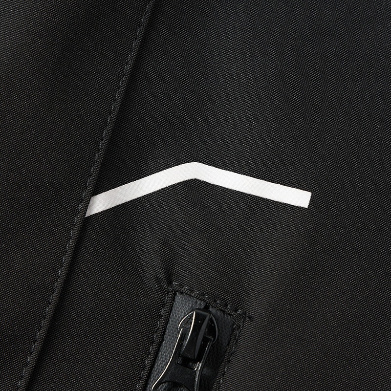 Чёрная спортивная Adidas ветровка с полосками на рукавах
