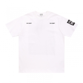 Белая футболка Cav empt с принтом на спине и лого на рукаве