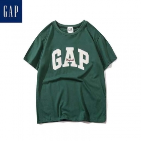 Трендовая яркого зелёного цвета с логотипом GAP повседневная футболка