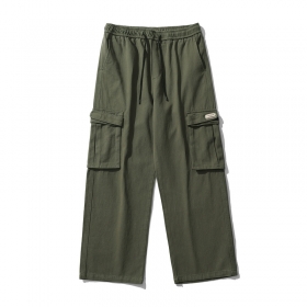Цвета-хаки брюки-карго с нашитыми карманами от бренда TXC Pants